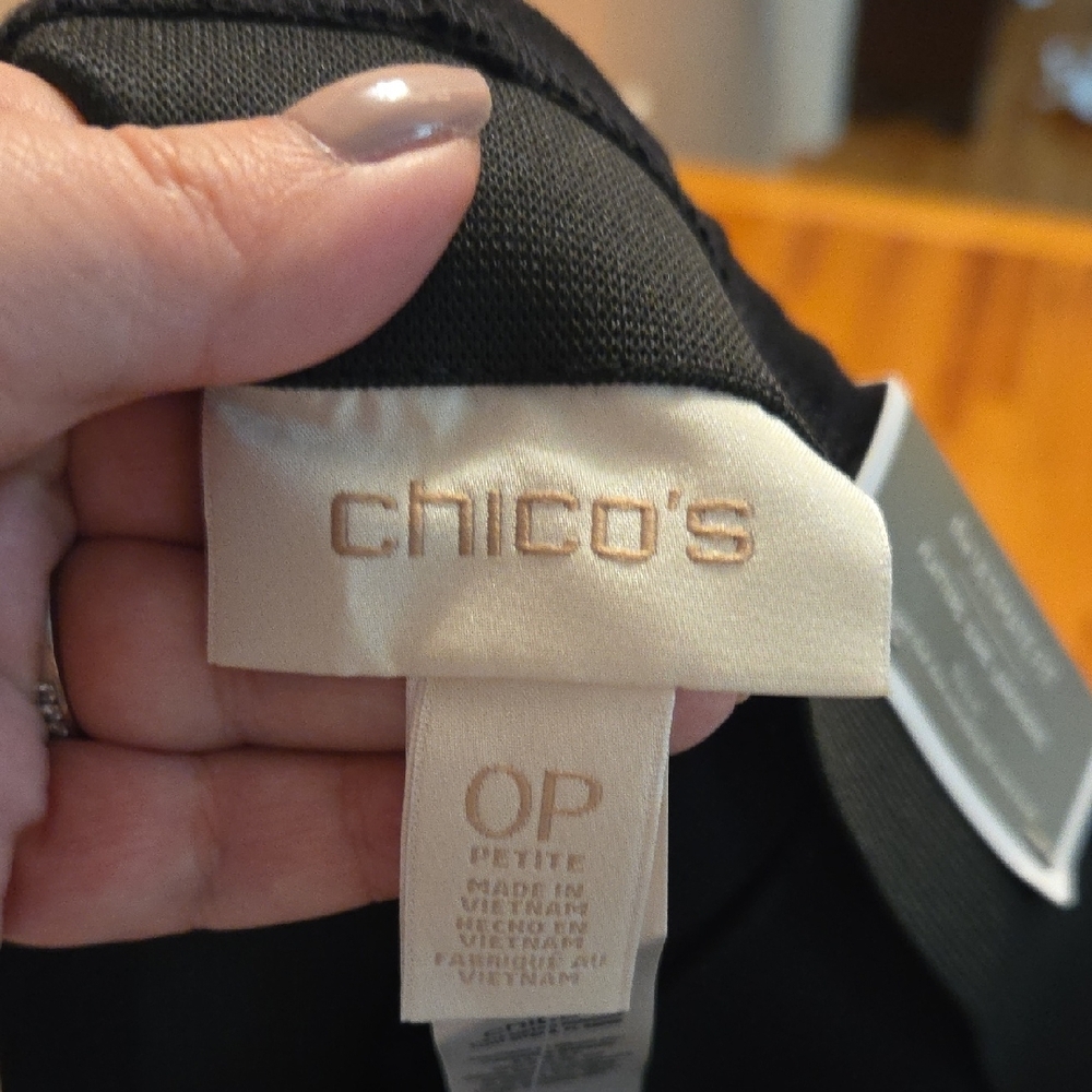 Chicos Juliet Black Pull On Pants 4p - Picture 6 of 8